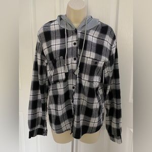SHEIN | Hooded flannel